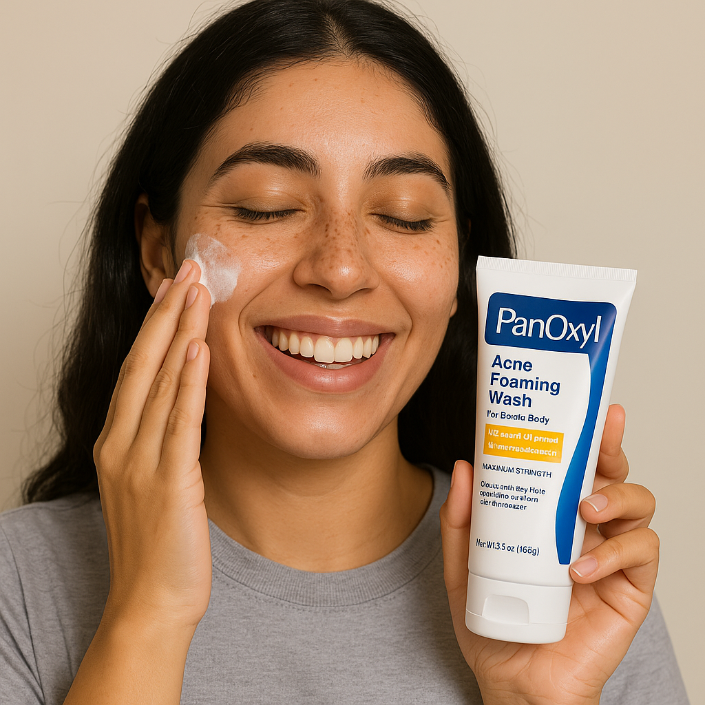 PanOxyl Acne Foaming Wash Benzoyl Peroxide 10% Max Strength - 156g | بانوكسيل غسول رغوي لحب الشباب البنزويل بيروكسايد 10% - 156 غرام