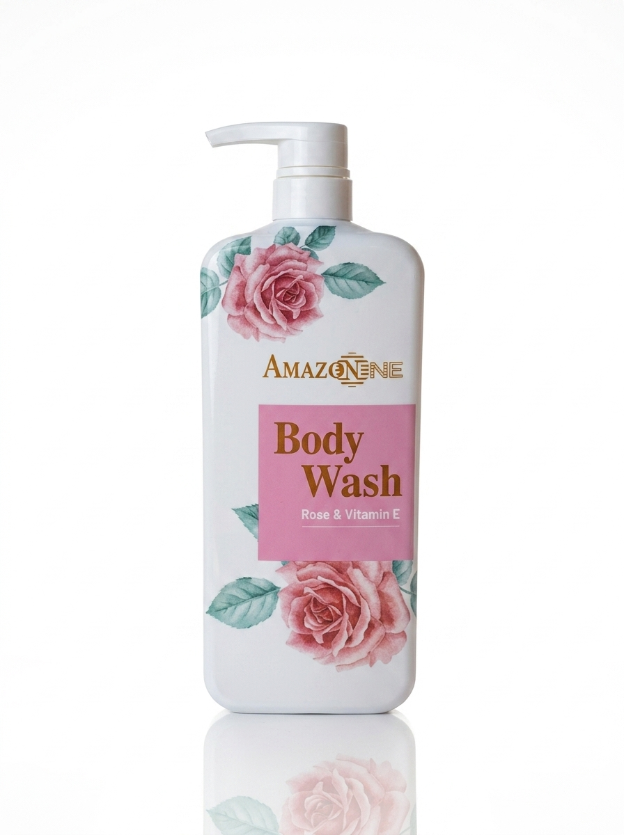 غسول الجسم أمازون وان (Amazonene Body Wash) بخلاصة الورد وفيتامين E.