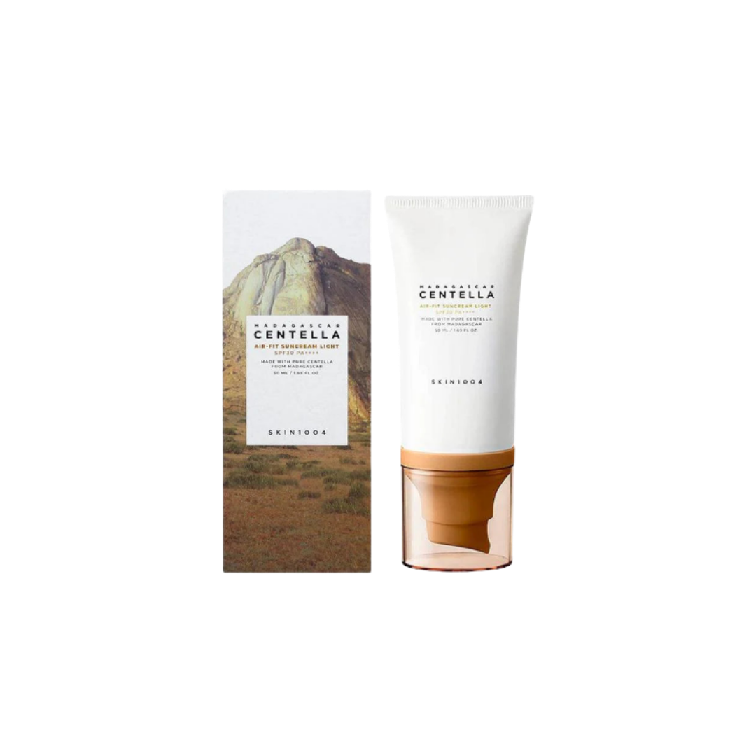 SKIN1004 Air-Fit Suncream Light Spf30 - 50ml | سكين1004 كريم واقي شمسي خفيف على البشرة Spf30 - 30 مل