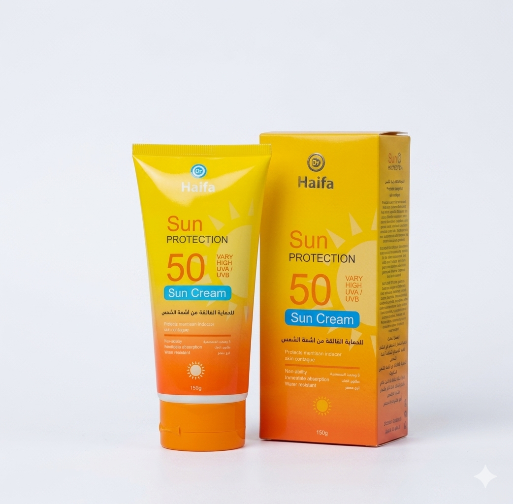 واقي الشمس Dr. Haifa Sun Protection 50 Sun Cream.