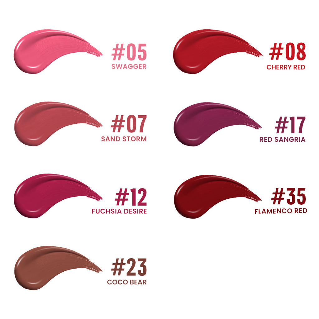 CHARMACY Milano Stunning Longstay Liquid Lip - 5.6ml | شارمسي ميلانو أحمر شفاه طويل الأمد مات - 5.6 مل