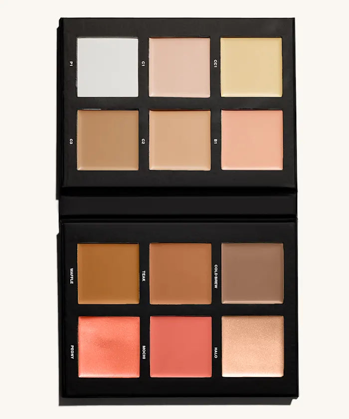لوحة مستحضرات التجميل حجم كبير By Beauty Bay Make Face Multi-Use Complexion Palette.