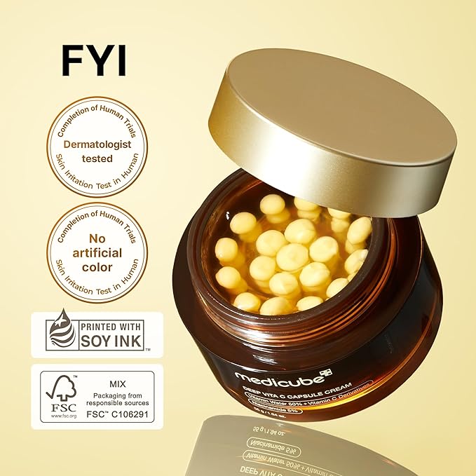 Medicube Deep Vita C Capsule Cream - 55g | ميدي كيوب كريم للوجه بالفيتامين سي - 55 غ