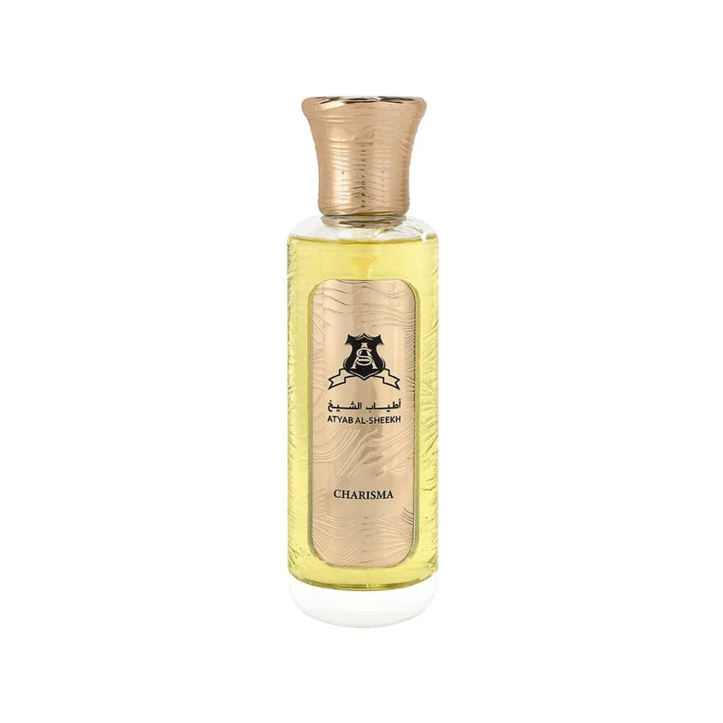 كاريزما (Charisma) من دار أطياب الشيخ الكويتية. وهو عطر شرقي فاخر ومميز يناسب الجنسين (الرجال والنساء).