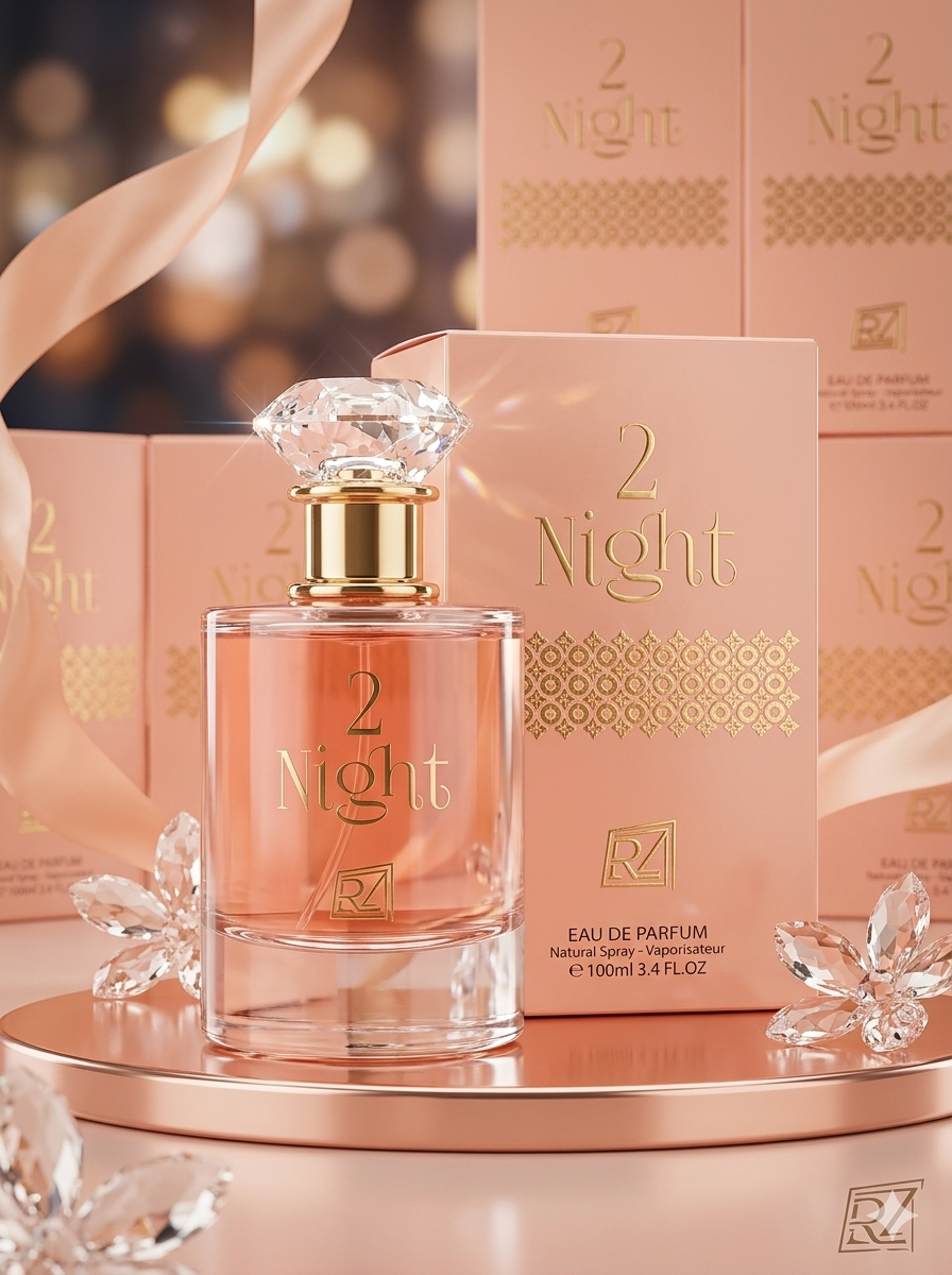عطر "2 Night" من براند RZ، وهو عطر فرنسي بتركيز أو دي بارفيوم (Eau De Parfum) وبسعة 100 مل