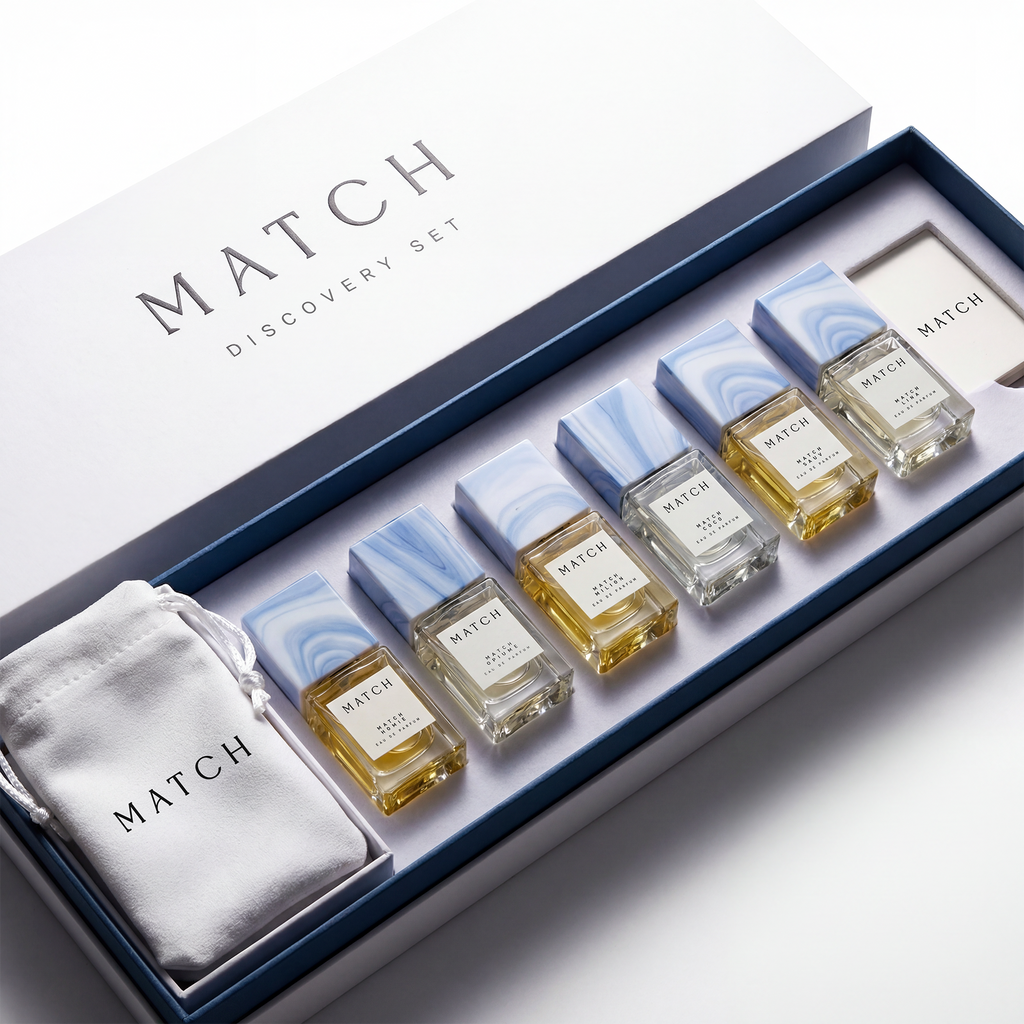 مجموعة عينات العطور "ديسكفري سيت" (Discovery Set) من العلامة التجارية ماتش (Match Perfumes)