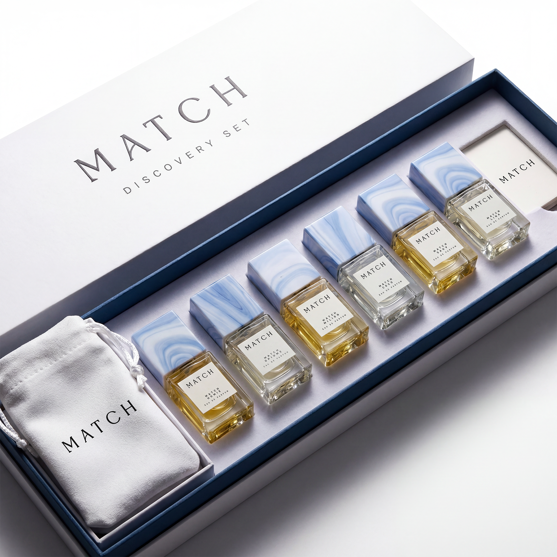 مجموعة عينات العطور "ديسكفري سيت" (Discovery Set) من العلامة التجارية ماتش (Match Perfumes)