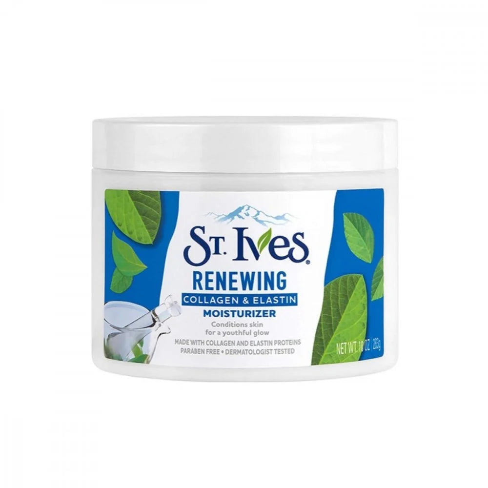 كريم مرطب سانت ايفز المجدد للبشرة بالكولاجين والإيلاستين (St. Ives Renewing Collagen & Elastin Moisturizer).