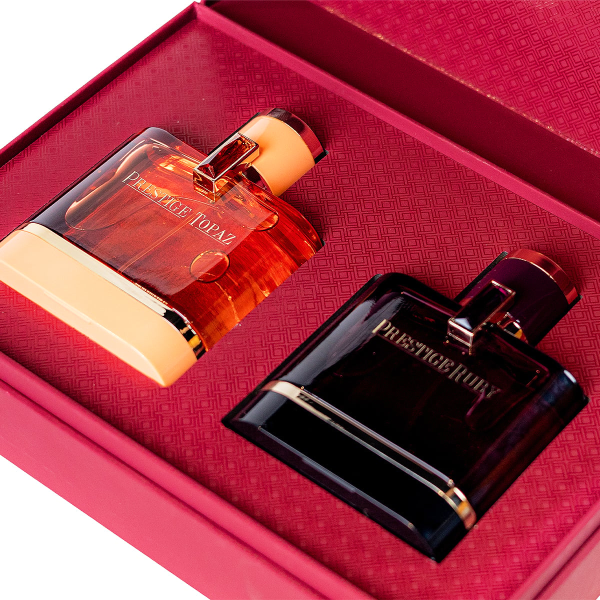 صندوق هدايا (عطر برستيج روبي 100 مل - عطر برستيج توباز 100 مل)