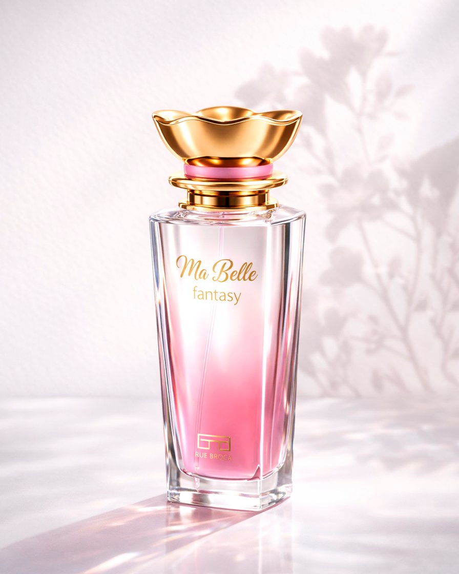 عطر Rue Broca Ma Belle Fantasy، وهو عطر زهري فواكهي للنساء من إنتاج دار العطور الإماراتية Rue Broca.
