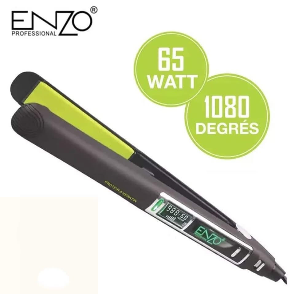مكواة فرد وتمليس الشعر الاحترافية من ماركة إنزو (ENZO Professional Smoothing Iron)، موديل EN-3822