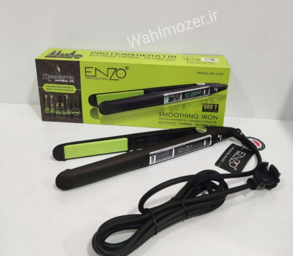 مكواة فرد وتمليس الشعر الاحترافية من ماركة إنزو (ENZO Professional Smoothing Iron)، موديل EN-3822