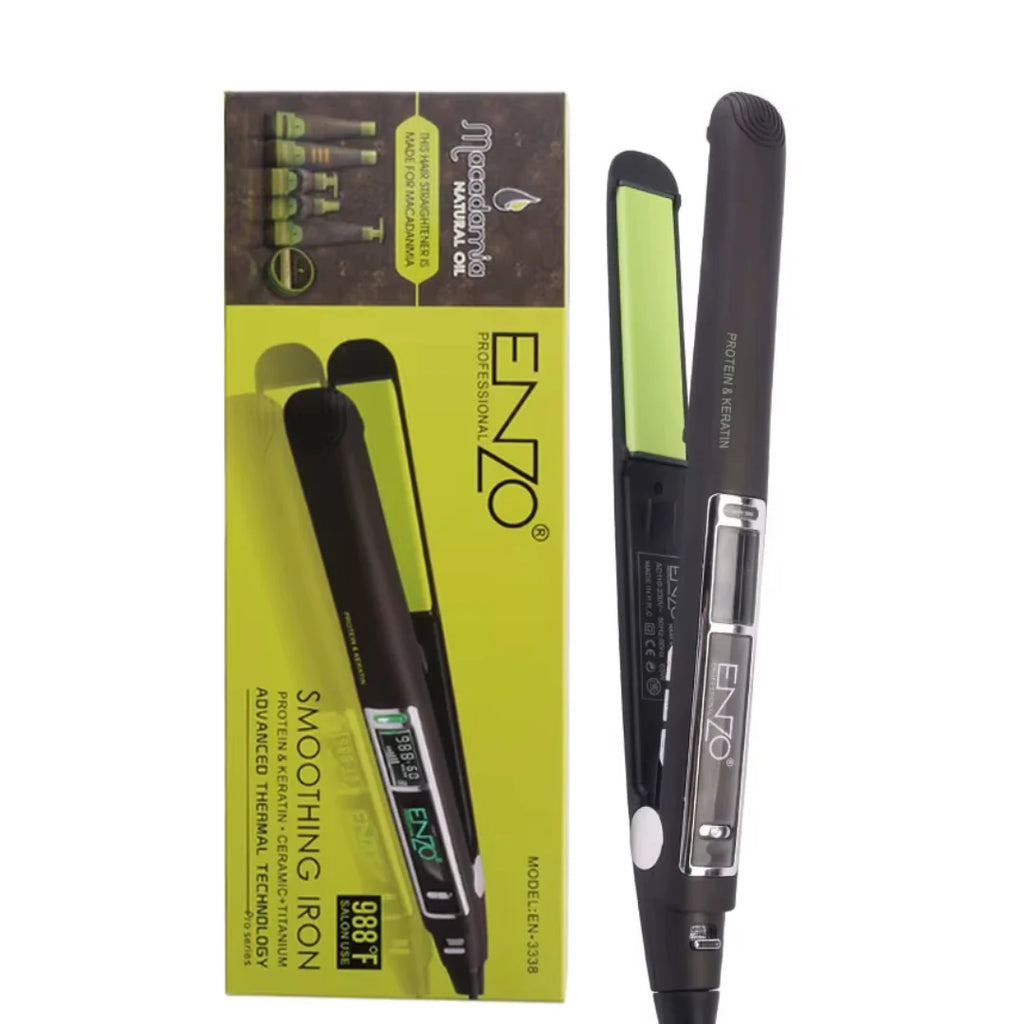 مكواة فرد وتمليس الشعر الاحترافية من ماركة إنزو (ENZO Professional Smoothing Iron)، موديل EN-3822
