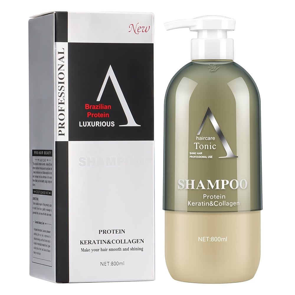 شامبو بروتين A البرازيلي الفاخر (Brazilian Protein Luxurious Shampoo) الغني بالكيراتين والكولاجين.