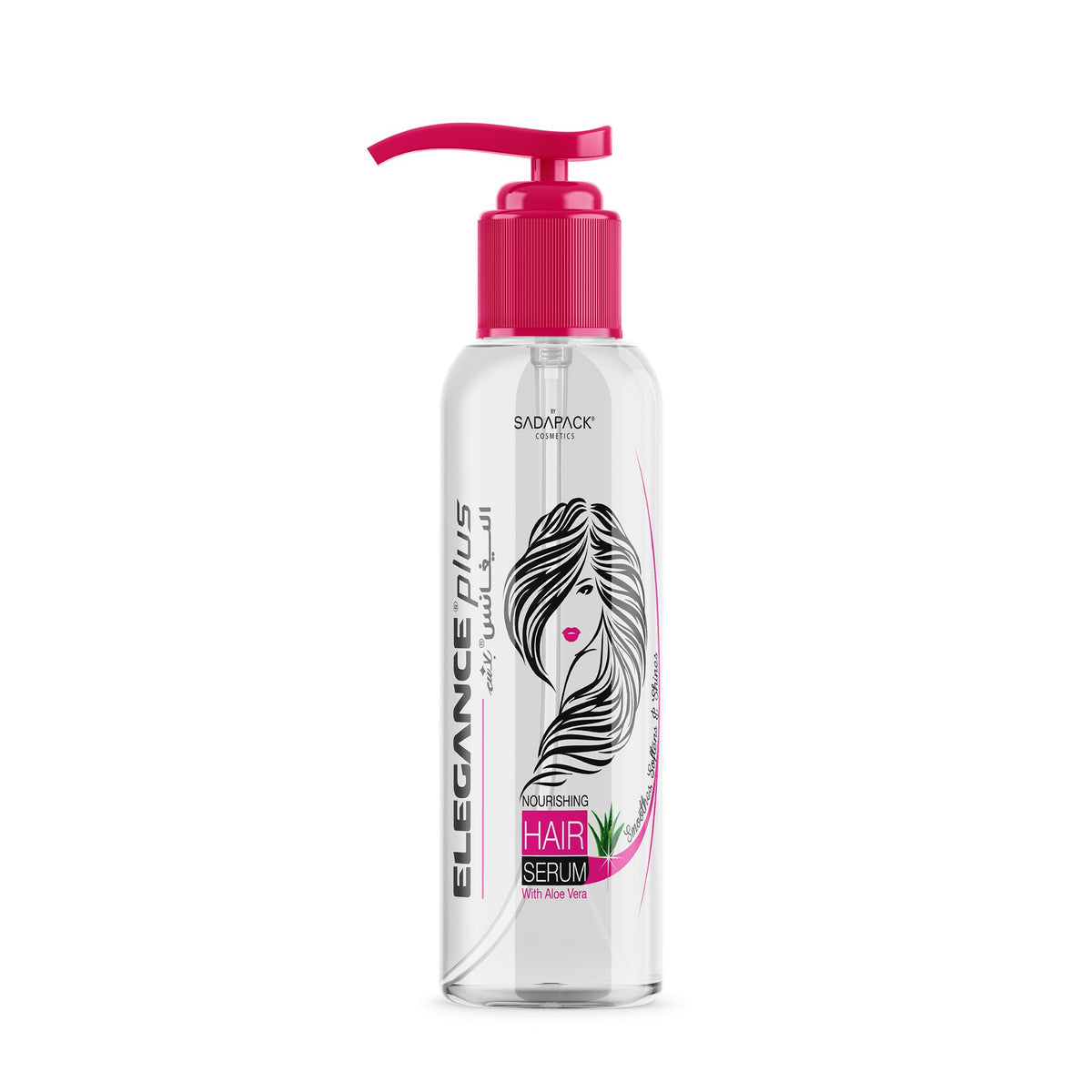 سيروم الشعر Elegance Plus Hair Serum هو منتج مصمم لتغذية الشعر، وحمايته من الحرارة والعوامل البيئية، والتخلص من التشابك والنفشة ليمنحه مظهرًا حيويًا وناعمًا كالحرير