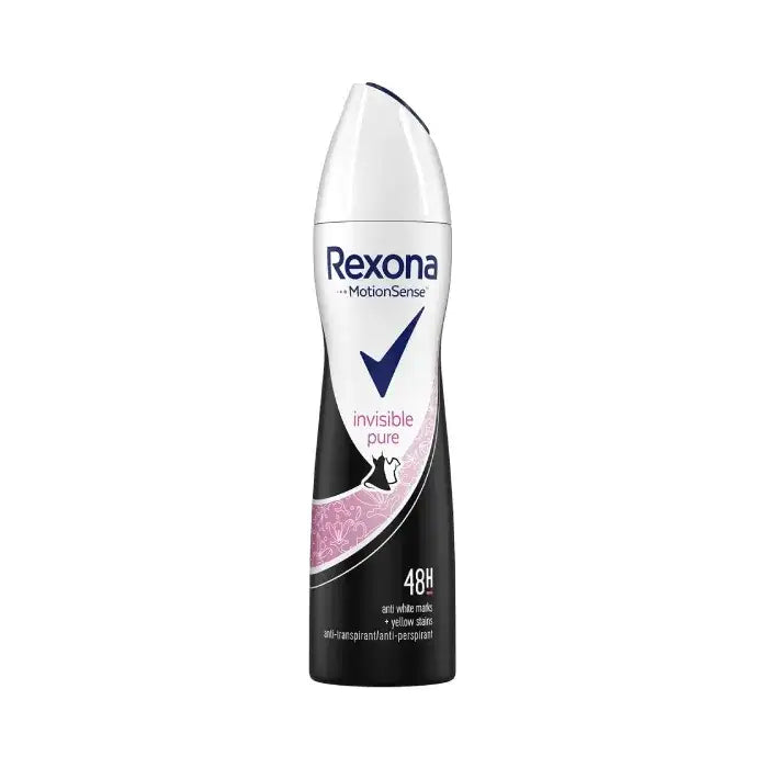 بخاخ مضاد للتعرق Rexona MotionSense Invisible Pure المخصص للنساء.