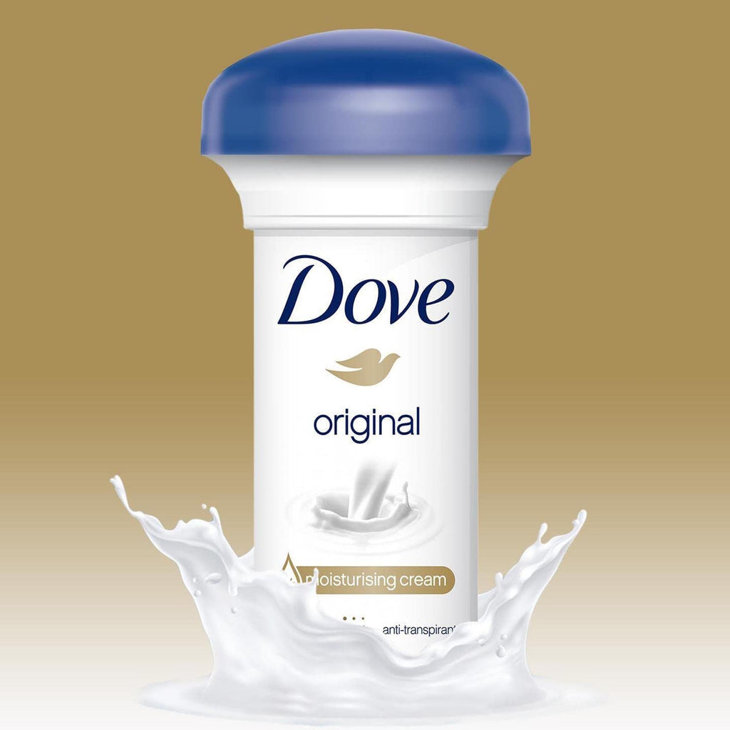 كريم مضاد للتعرق ومزيل رائحة العرق الأصلي من دوف (Dove Original Antiperspirant Deodorant Cream) بحجم 50 مل