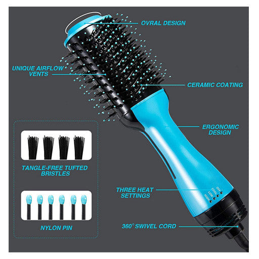 فرشاة تصفيف الشعر الهوائية Enzo Professional Keratin.