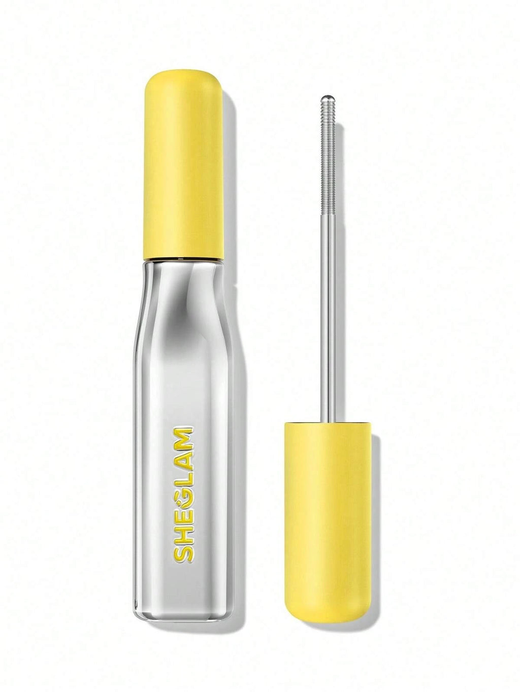ماسكارا SHEGLAM Lashlighter Iron Curl تتميز بفرشاة معدنية دقيقة مصممة لرفع وتجعيد الرموش.