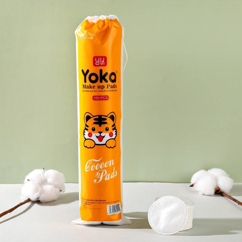 قطن إزالة المكياج والعناية بالبشرة من ماركة يوكا (Yoka Make up Pads)