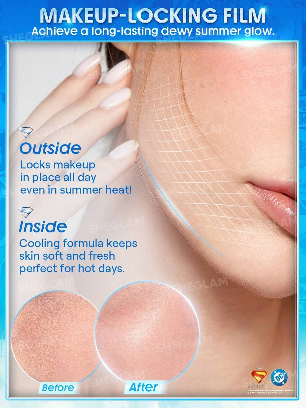 برايمر SHEGLAM Good Grip Cool Soothing Primer بتركيبة جل مبردة.