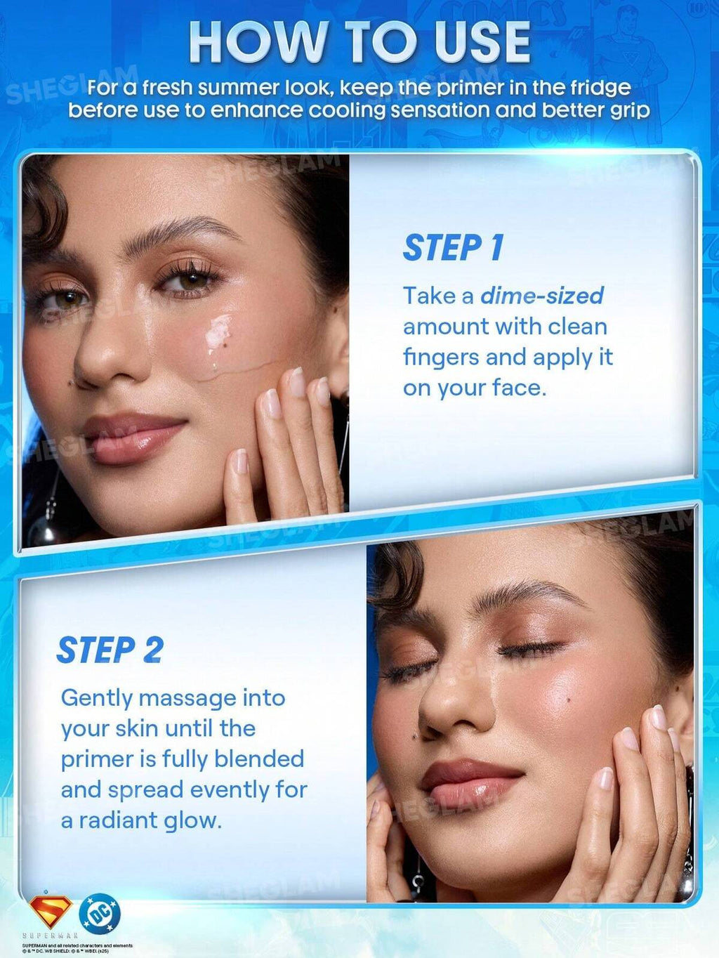 برايمر SHEGLAM Good Grip Cool Soothing Primer بتركيبة جل مبردة.