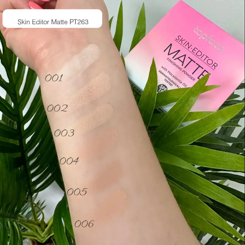 Topface Skin Editor Matte Finishing Powder - 10g| توب فيس بودرة مات للوجه -10 غرام