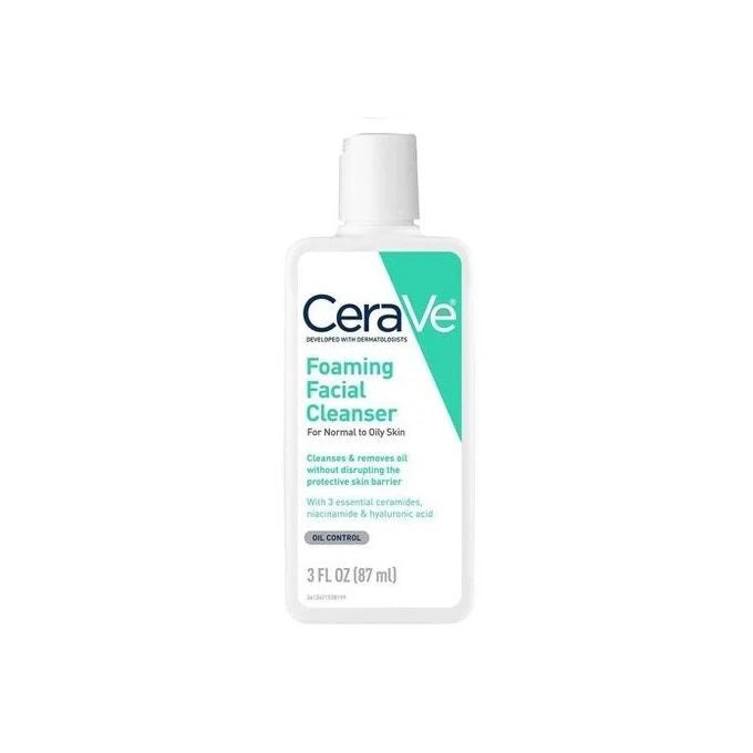 غسول سيرافي الرغوي للوجه (CeraVe Foaming Facial Cleanser) منتجاً مطوراً من قبل أطباء الجلدية خصيصاً للبشرة العادية إلى الدهنية.