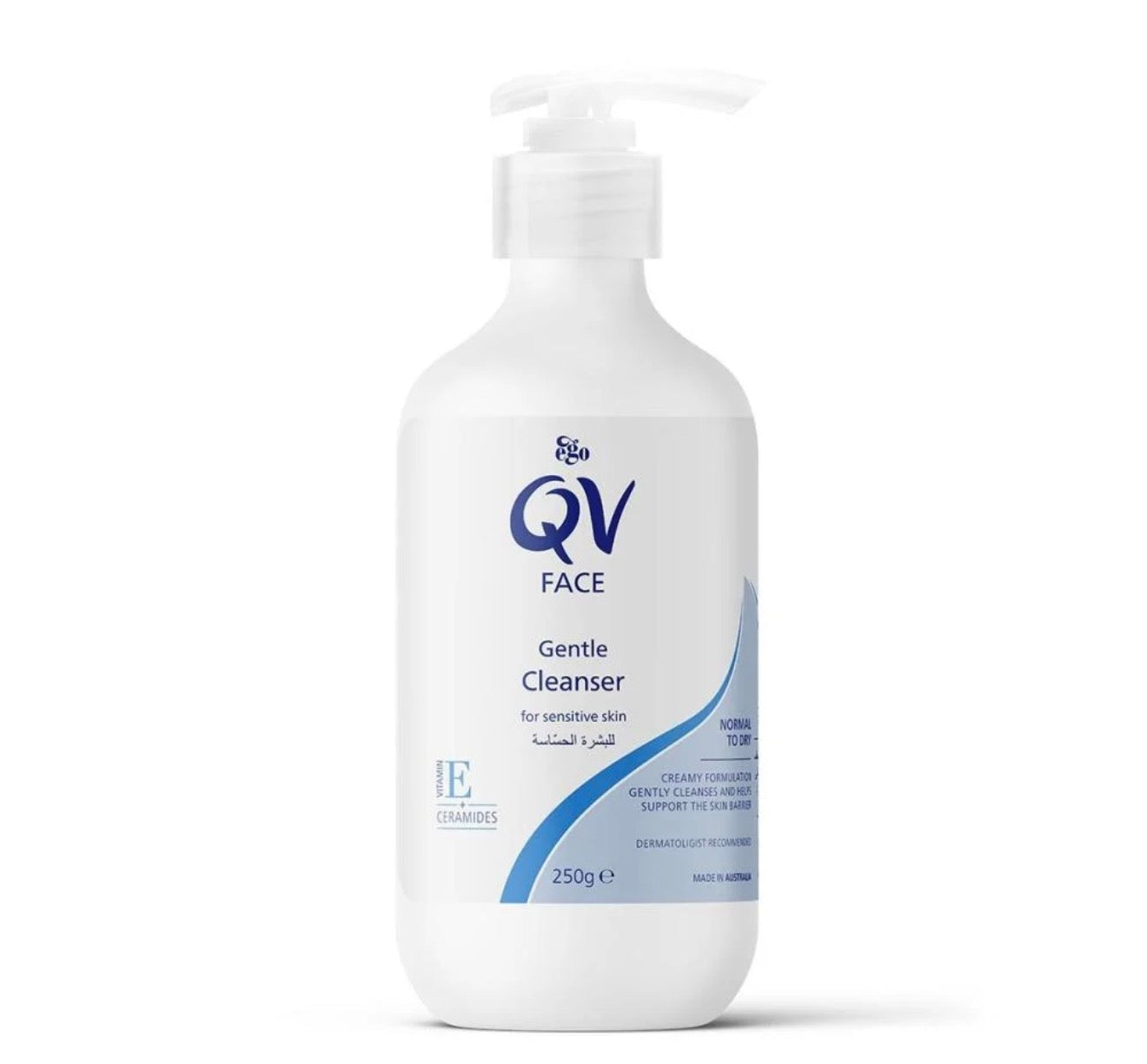 غسول الوجه اللطيف من كيو في (QV Face Gentle Cleanser) بحجم 250 غرام