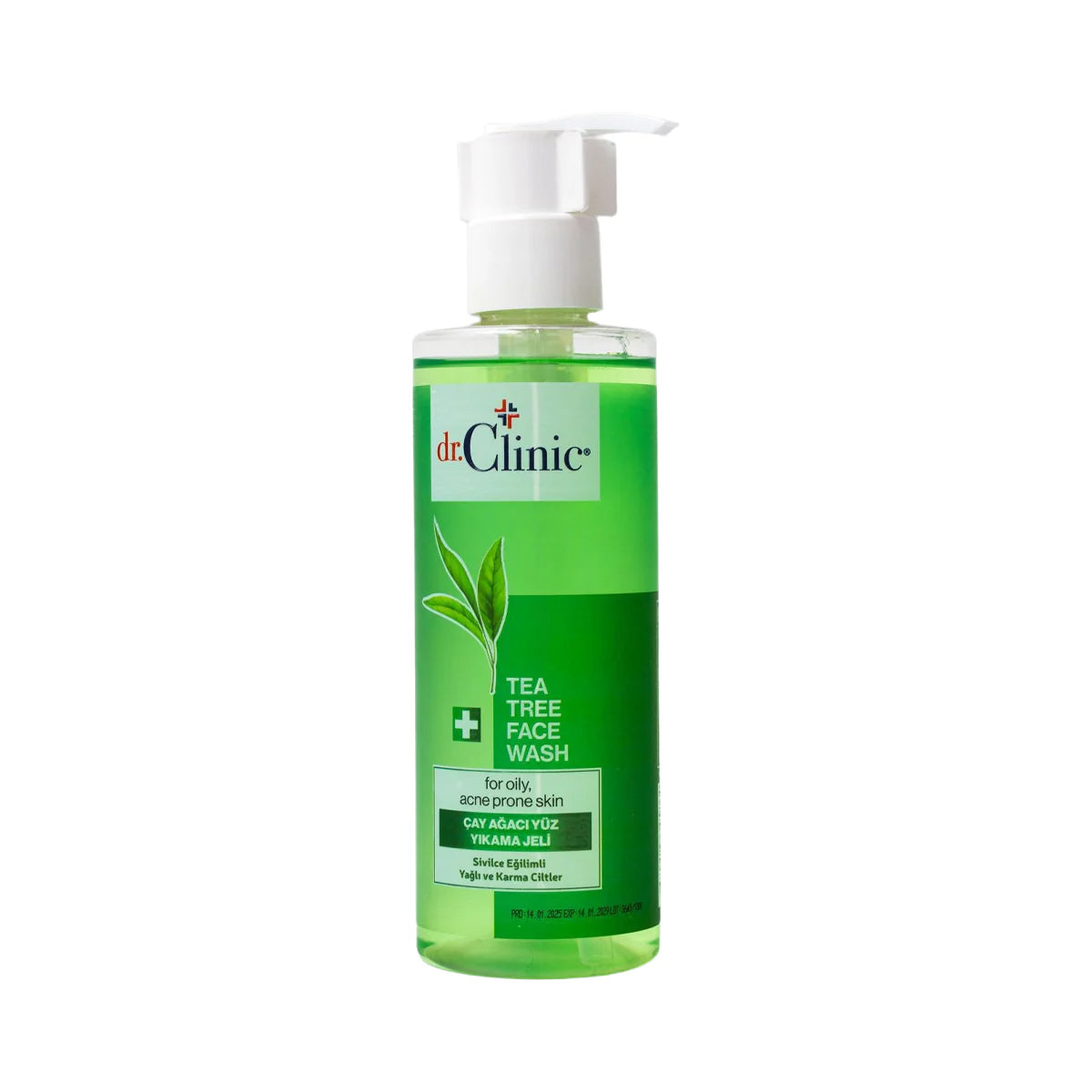 غسول الوجه Dr. Clinic Tea Tree Face Wash Gel بخلاصة شجرة الشاي.
