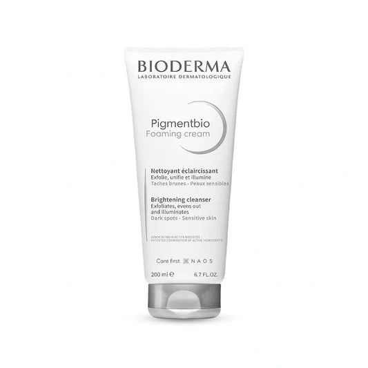 غسول بايوديرما بيجمنت بيو الكريمي الرغوي (Bioderma Pigmentbio Foaming Cream) لتفتيح البشرة وتنظيفها