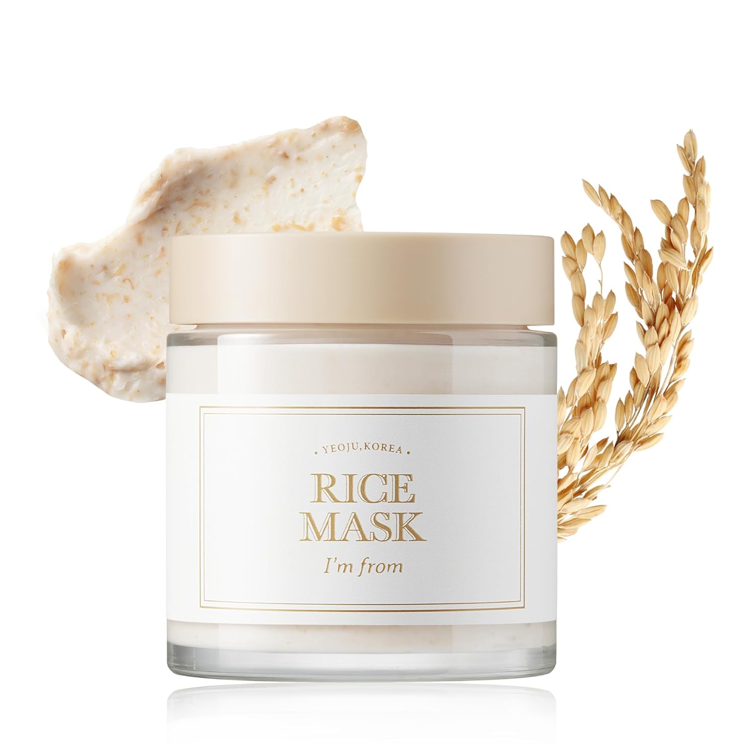 قناع الأرز للوجه (Rice Mask) من العلامة التجارية الكورية الشهيرة I'm From بحجم 110 جرام