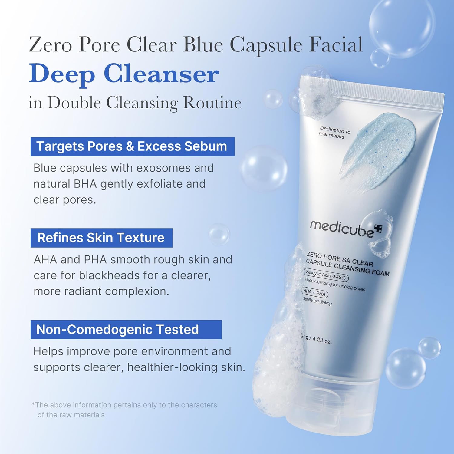 غسول الكبسولات لتنقية المسام بعمق – Medicube ZERO PORE CLEARING CAPSULE CLEANSING FOAM