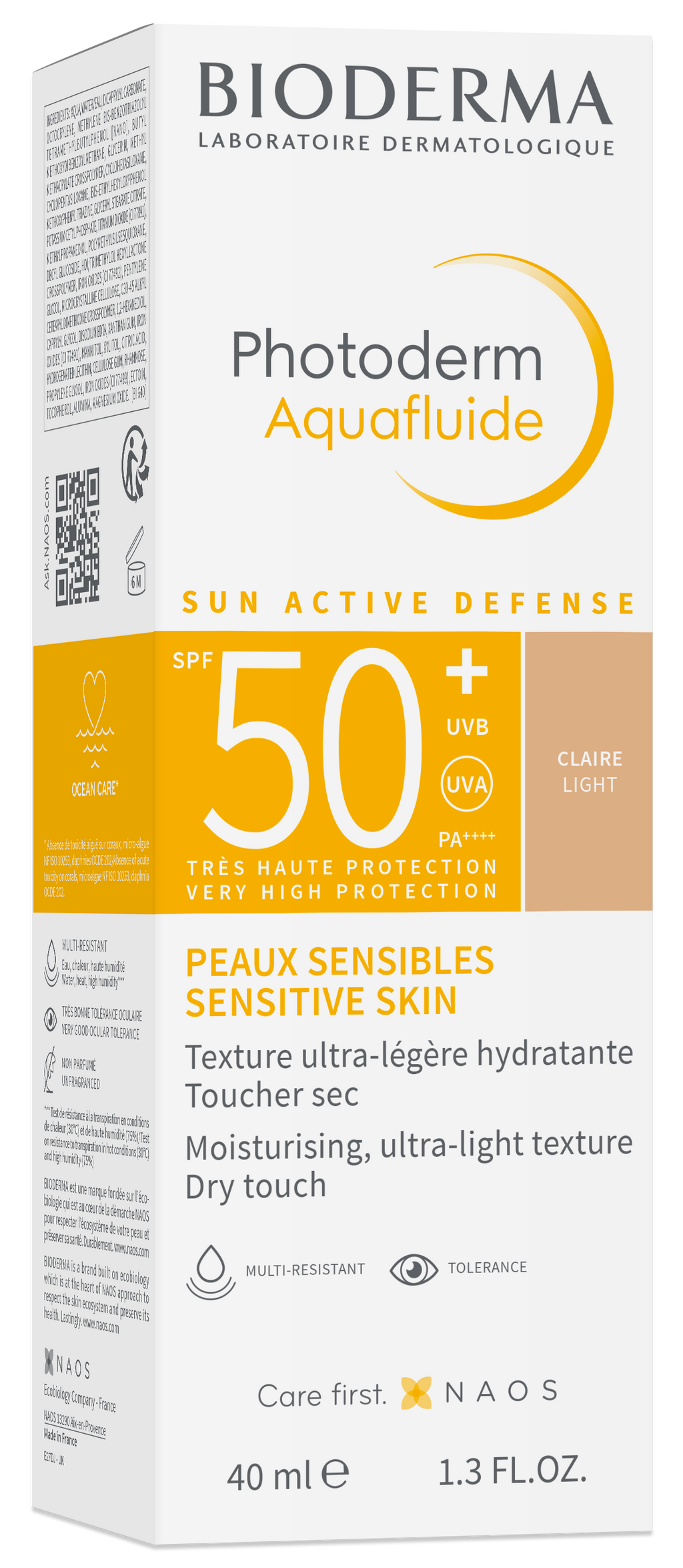 واقي شمس بيوديرما فوتوديرم أكوافلويد (Bioderma Photoderm Aquafluide) بمعامل حماية +SPF 50.