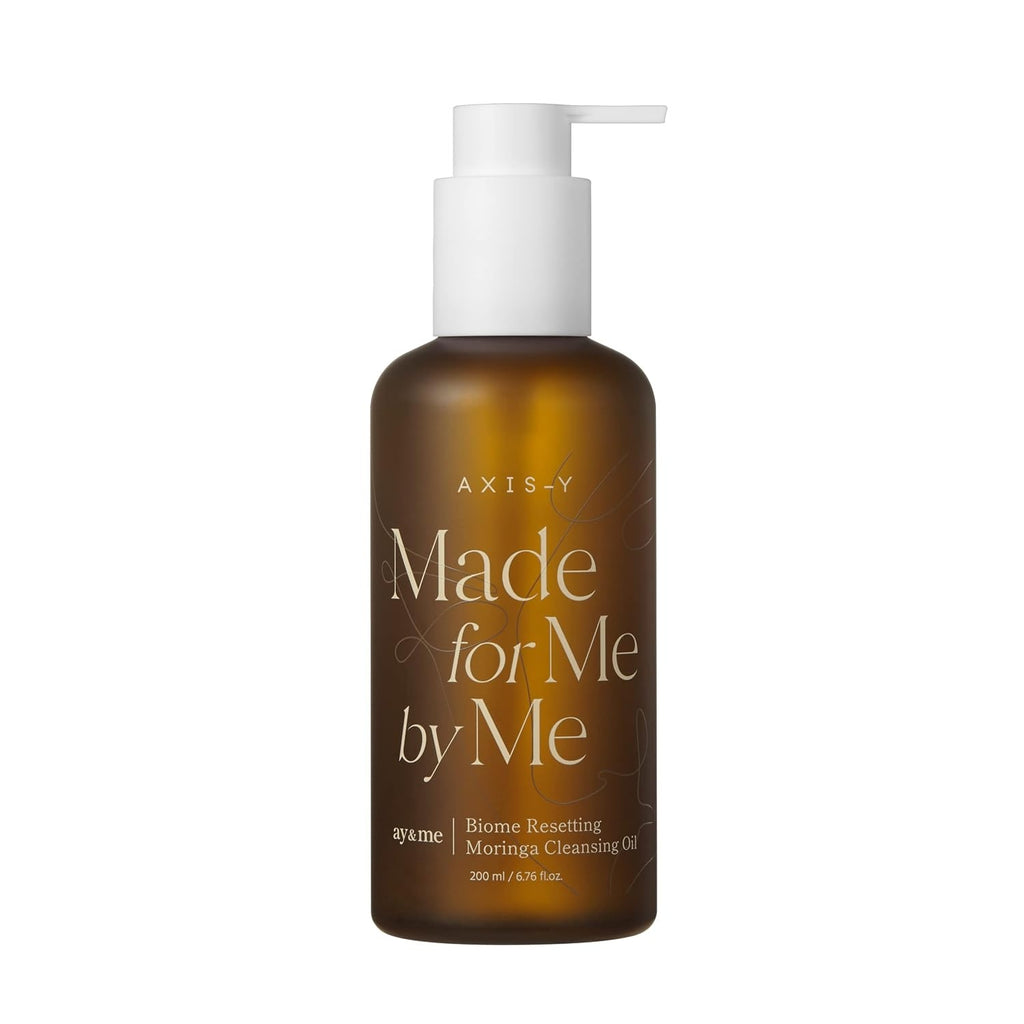 زيت تنظيف المورينجا لإعادة توازن البشرة (Biome Resetting Moringa Cleansing Oil) من الماركة الكورية الشهيرة AXIS-Y، ويأتي بحجم 200 مل