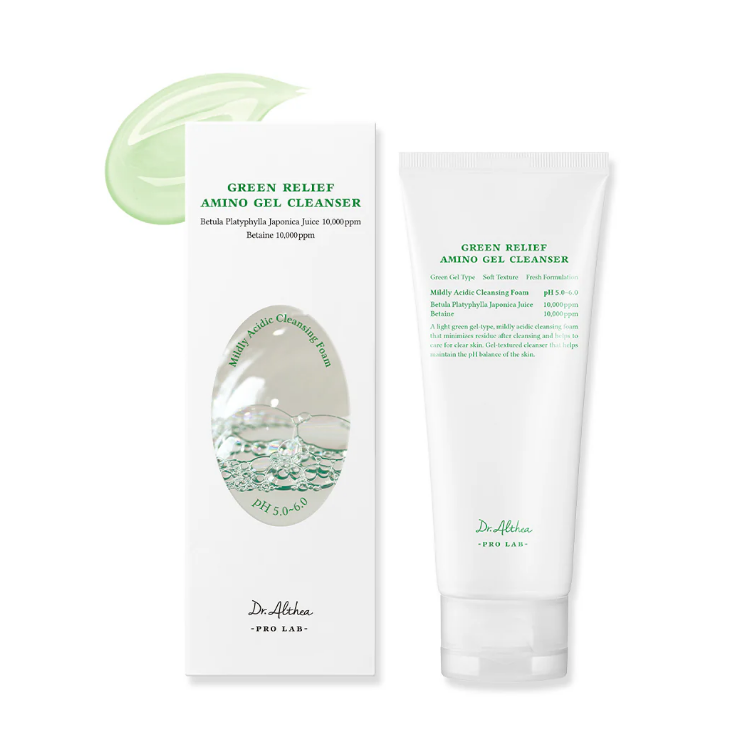 غسول جل الأمينو الأخضر (Green Relief Amino Gel Cleanser) من الماركة الكورية الشهيرة Dr. Althea